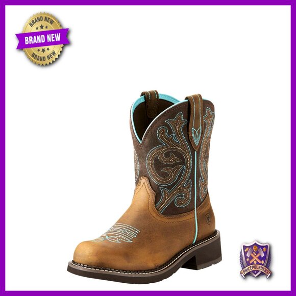 Western Cowboy Boots Mid-Calf Roper Heritage Style Comfortable Durable